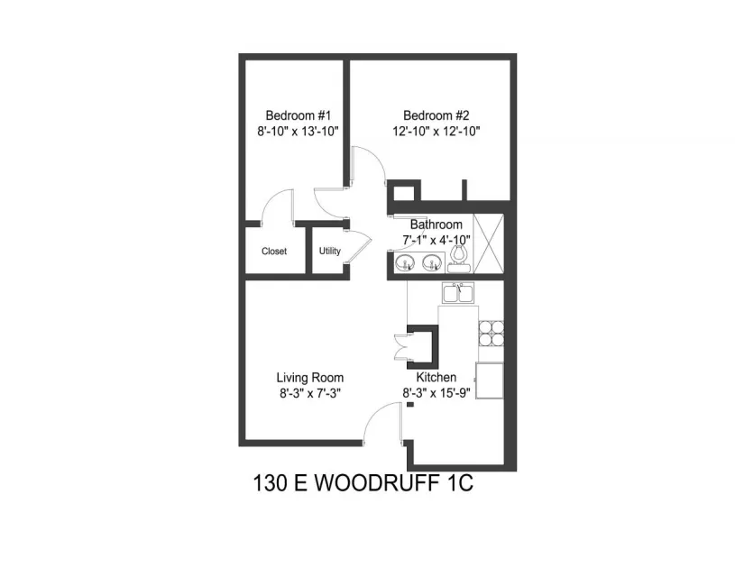 130 E Woodruff Ave 2BR