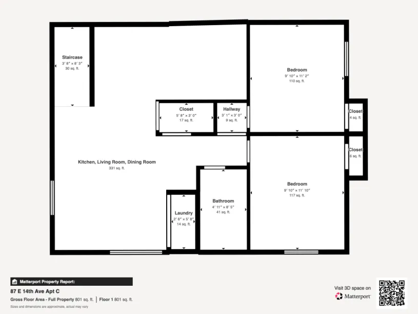 87 E 14th Ave Apt C ~ Newly renovated 